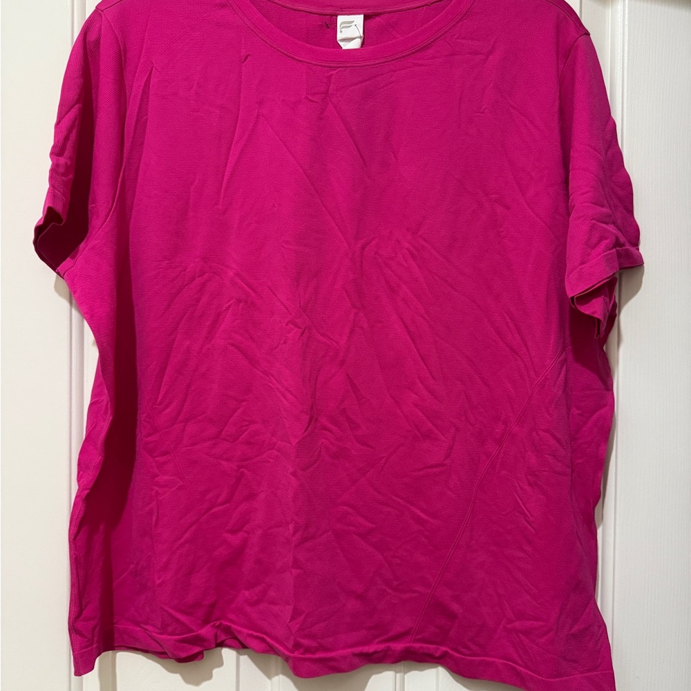 Fabletics Vibrant Pink Short Sleeve Tee NWT